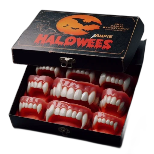 halloween, box, orange, background transparent PNG cut-out