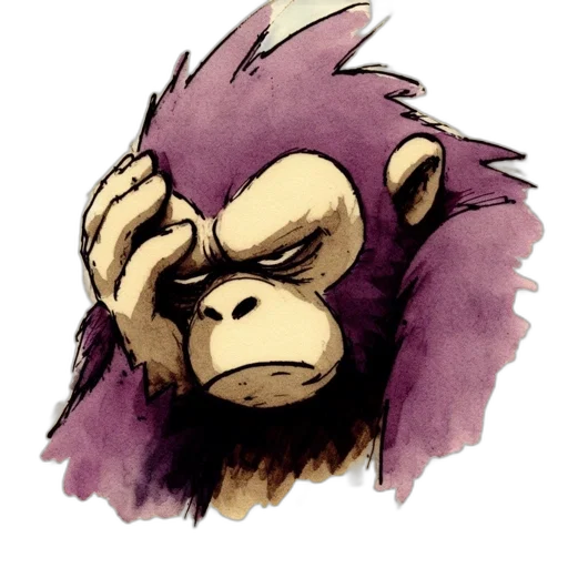 mask, animal, concept art, comic book art transparent PNG cut-out