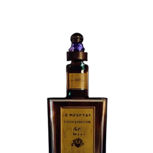 bottle, crown, 3d render, photorealistic transparent PNG cut-out