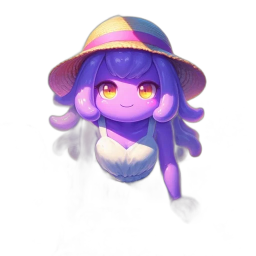 hat, creature, staff, dress transparent PNG cut-out