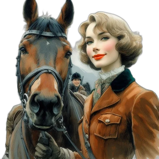 animal, face, photorealistic, oil painting transparent PNG cut-out