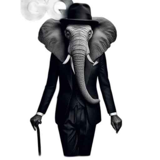 animal, hat, mask, staff transparent PNG cut-out