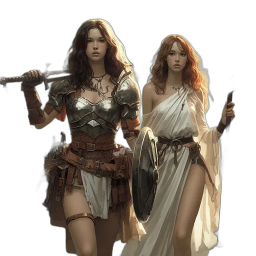 concept art, fantasy art, comic book art, photorealistic transparent PNG cut-out