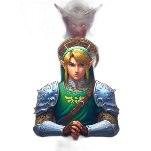 sword, staff, crown, face transparent PNG cut-out