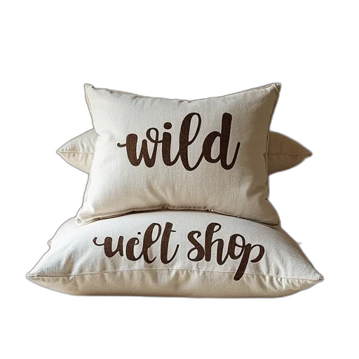 earth tones, pillow, mock, featuring transparent PNG cut-out