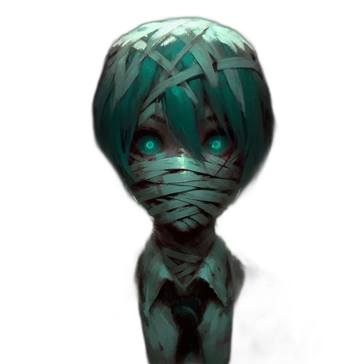 mask, staff, face, creature transparent PNG cut-out