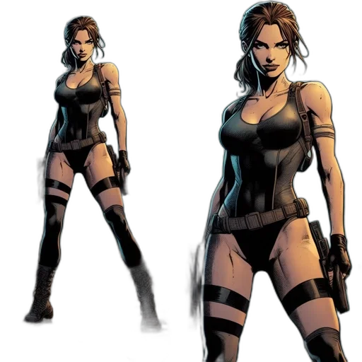 comic book art, concept art, cartoon, pixel art transparent PNG cut-out