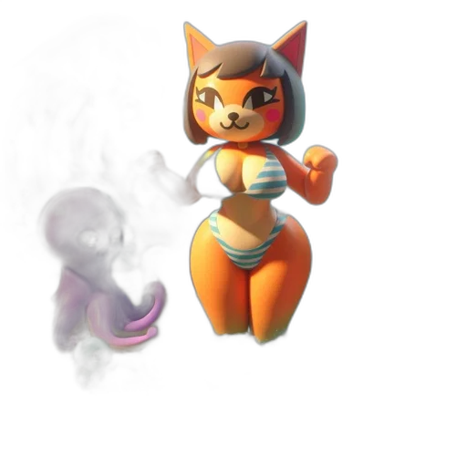 creature, staff, animal, mask transparent PNG cut-out