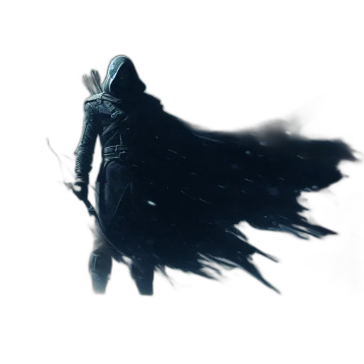 mask, jacket, creature, sword transparent PNG cut-out