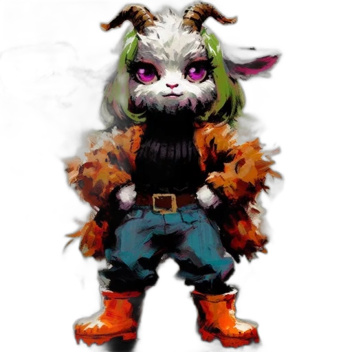 creature, animal, mask, staff transparent PNG cut-out