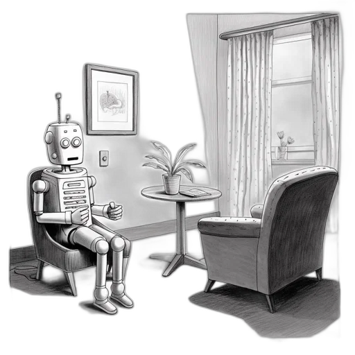robot, furniture, mask, concept art transparent PNG cut-out