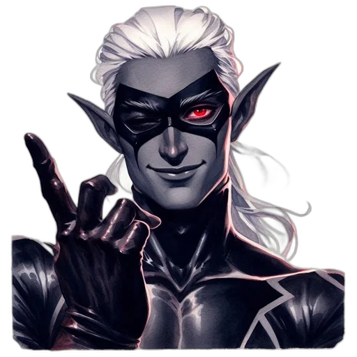 mask, face, comic book art, fantasy art transparent PNG cut-out