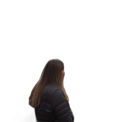jacket, hair, dress, furniture transparent PNG cut-out