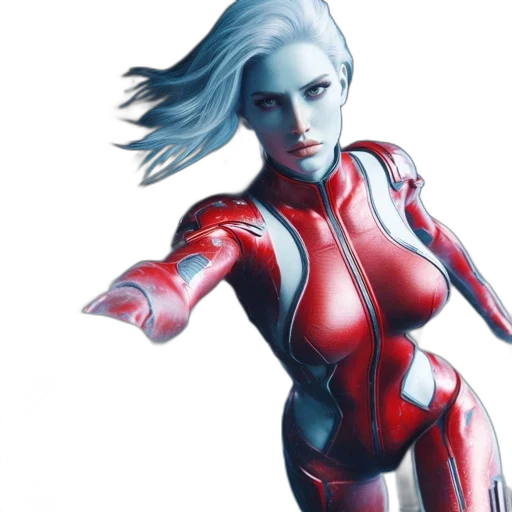 robot, concept art, comic book art, 3d render transparent PNG cut-out