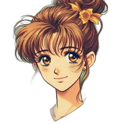 face, jewelry, staff, anime transparent PNG cut-out