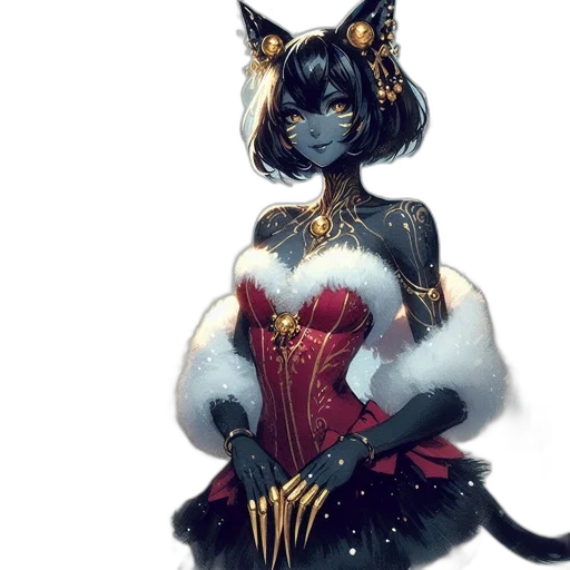 dress, crown, jewelry, fantasy art transparent PNG cut-out
