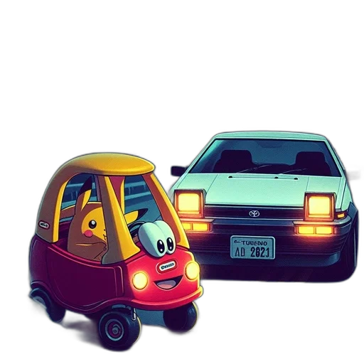 car, robot, 3d render, concept art transparent PNG cut-out