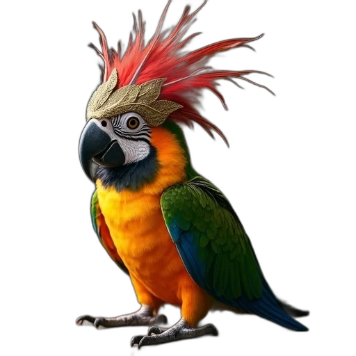 animal, staff, creature, crown transparent PNG cut-out
