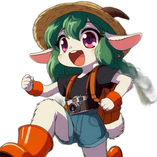 hat, staff, weapon, animal transparent PNG cut-out