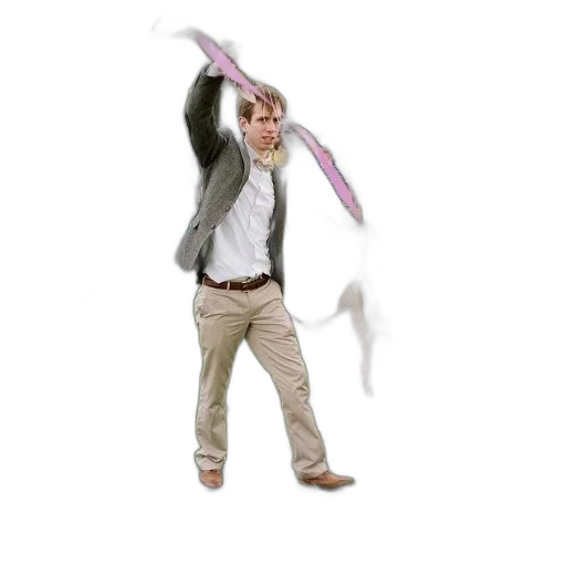 staff, jacket, weapon, creature transparent PNG cut-out