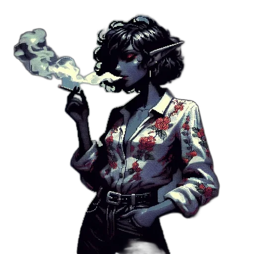 mask, jacket, staff, creature transparent PNG cut-out