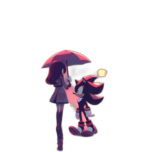 umbrella, staff, robot, hat transparent PNG cut-out
