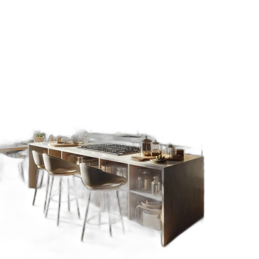 furniture, 3d render, concept art, photorealistic transparent PNG cut-out