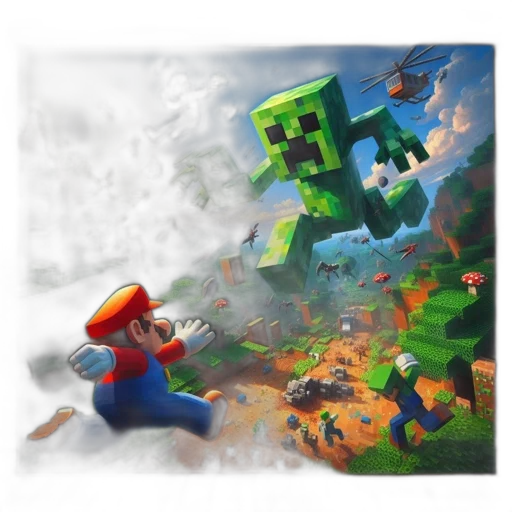 concept art, pixel art, fantasy art, 3d render transparent PNG cut-out