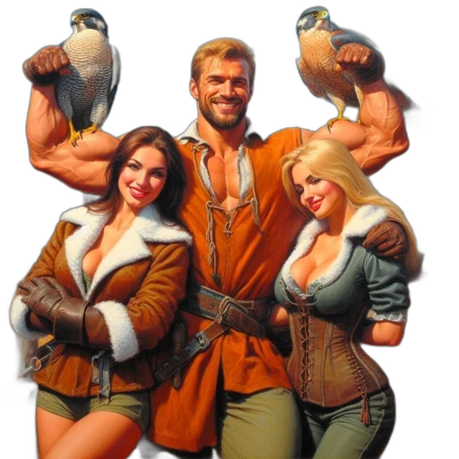 jacket, weapon, concept art, comic book art transparent PNG cut-out