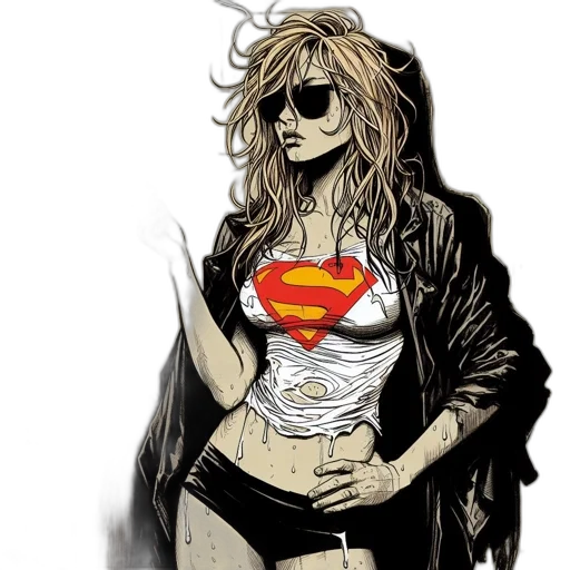 comic book art, concept art, cartoon, fantasy art transparent PNG cut-out
