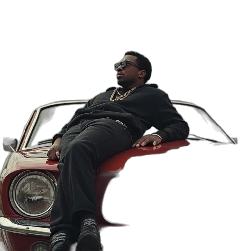 car, rapper, ice, cube transparent PNG cut-out
