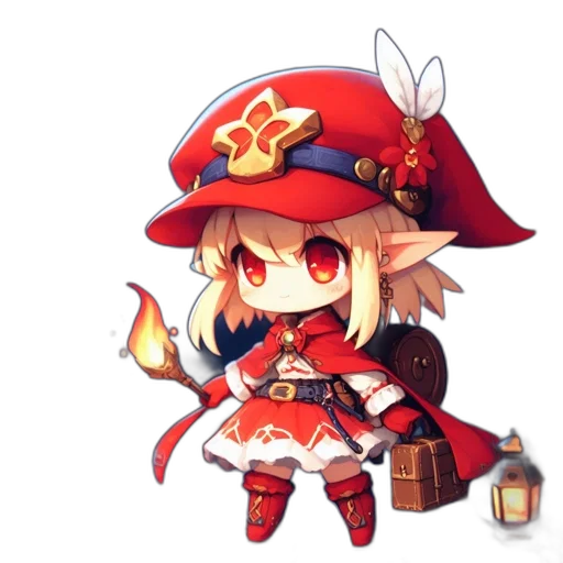 staff, hat, weapon, dragon transparent PNG cut-out