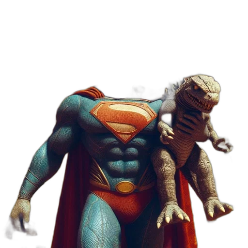 creature, concept art, comic book art, 3d render transparent PNG cut-out