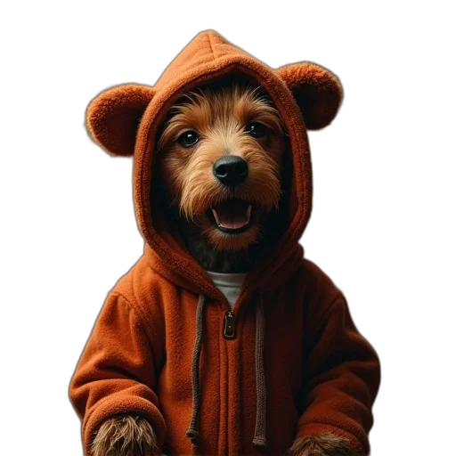 animal, jacket, staff, creature transparent PNG cut-out