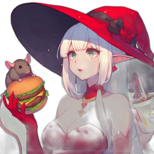 food, creature, hat, dress transparent PNG cut-out