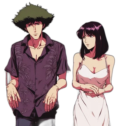 dress, anime, concept art, vaporwave transparent PNG cut-out