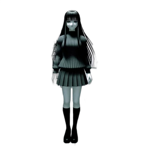 dress, creature, hair, robot transparent PNG cut-out
