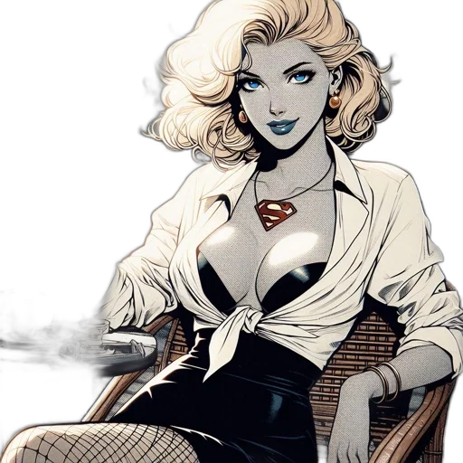 comic book art, concept art, cartoon, fantasy art transparent PNG cut-out