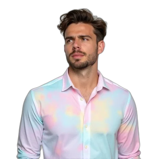 jacket, vaporwave, 3d render, photorealistic transparent PNG cut-out