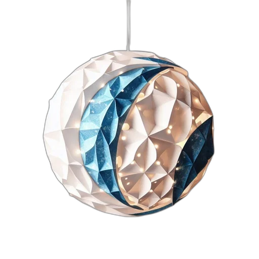 jewelry, umbrella, 3d render, blue transparent PNG cut-out