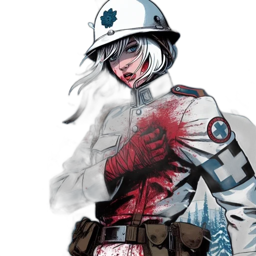 comic book art, concept art, cyberpunk, fantasy art transparent PNG cut-out