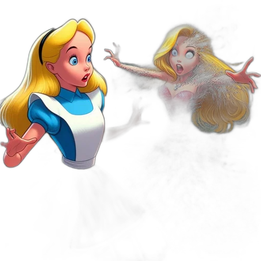 hair, concept art, 3d render, comic book art transparent PNG cut-out