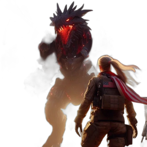 dragon, concept art, 3d render, fire transparent PNG cut-out