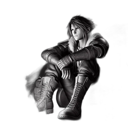 jacket, concept art, fantasy art, pencil sketch transparent PNG cut-out