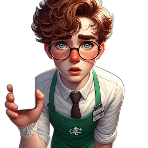 staff, face, fantasy art, photorealistic transparent PNG cut-out