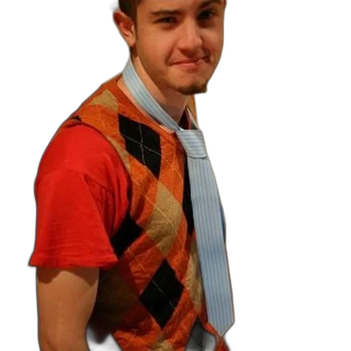staff, jacket, hat, face transparent PNG cut-out