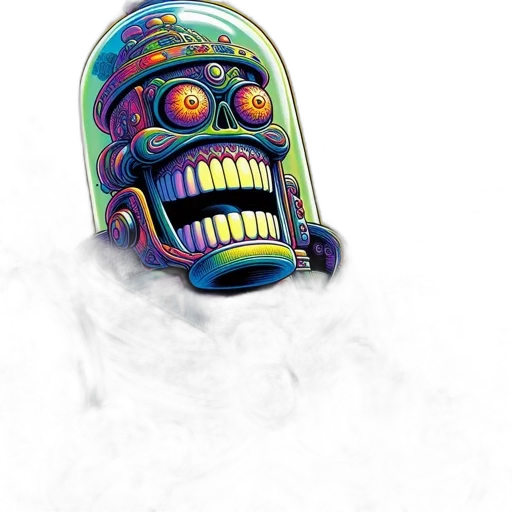 mask, robot, face, creature transparent PNG cut-out