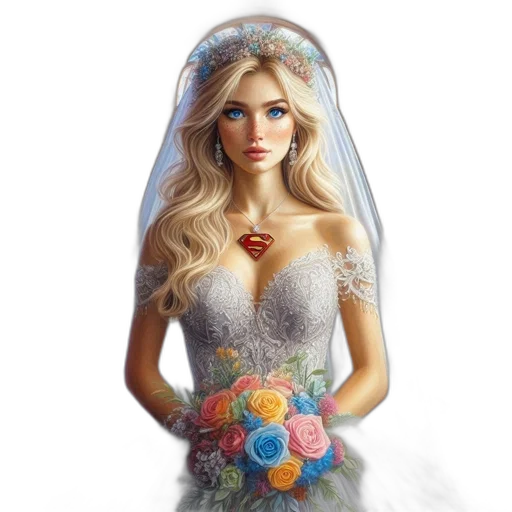 dress, jewelry, crown, photorealistic transparent PNG cut-out