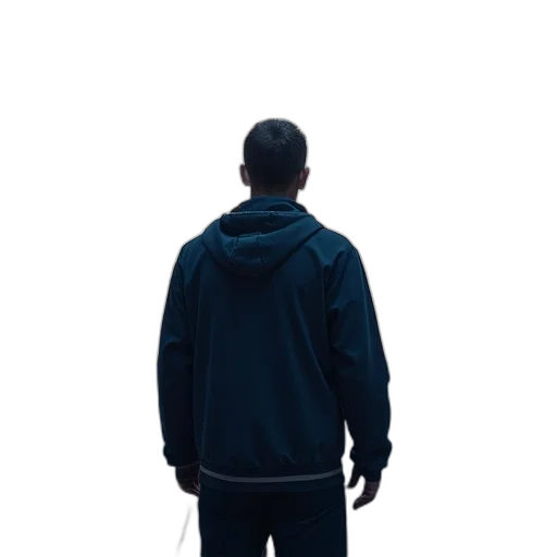 jacket, staff, face, robot transparent PNG cut-out