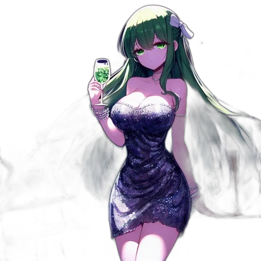 dress, bottle, dragon, robot transparent PNG cut-out